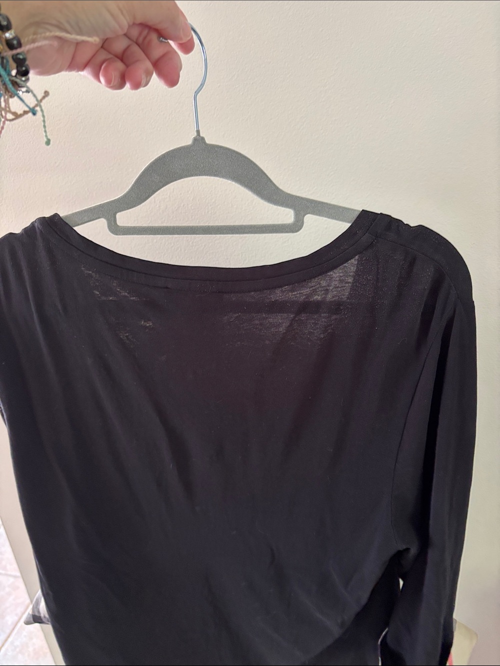 Burberry Ladies Black Nova Check 93% Cotton/Spandex Light Top-XL - Picture 11 of 14
